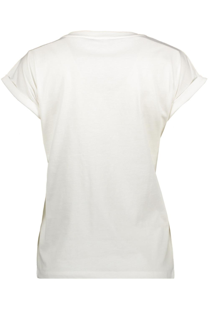T SHIRT MET TEKST 52092 41 Off-white/Cassis/Orange